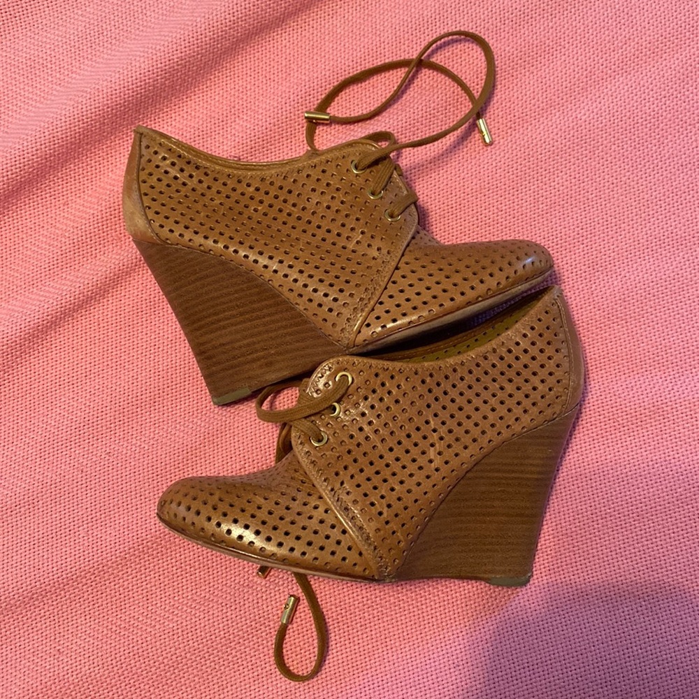 Tory Burch Wedge Booties LEATHER